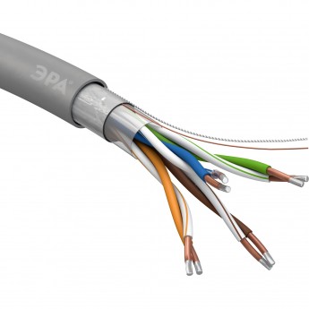 Кабель витая пара ЭРА SIMPLE F/UTP 4x2x24 AWG CAT5E CCA PVC 305м