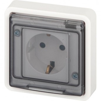 Розетка ЭРА ЭКСПЕРТ 11-2521-01 2P+E IP55 16А-250В СУ белая